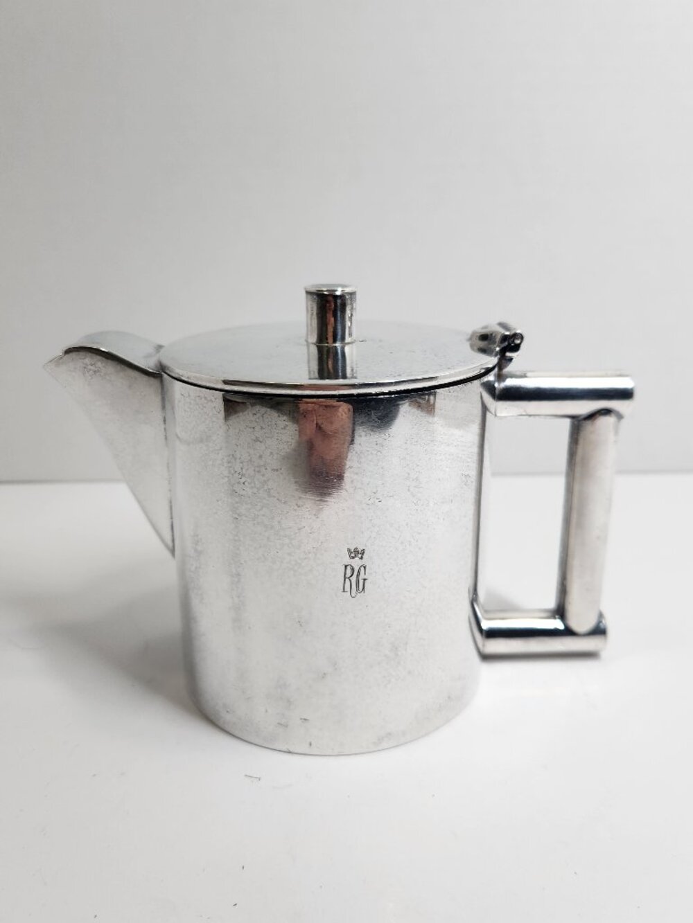 Vintage Royal Garden Hotel London Silver Plate Individual Coffee Pot JW&S EPNS